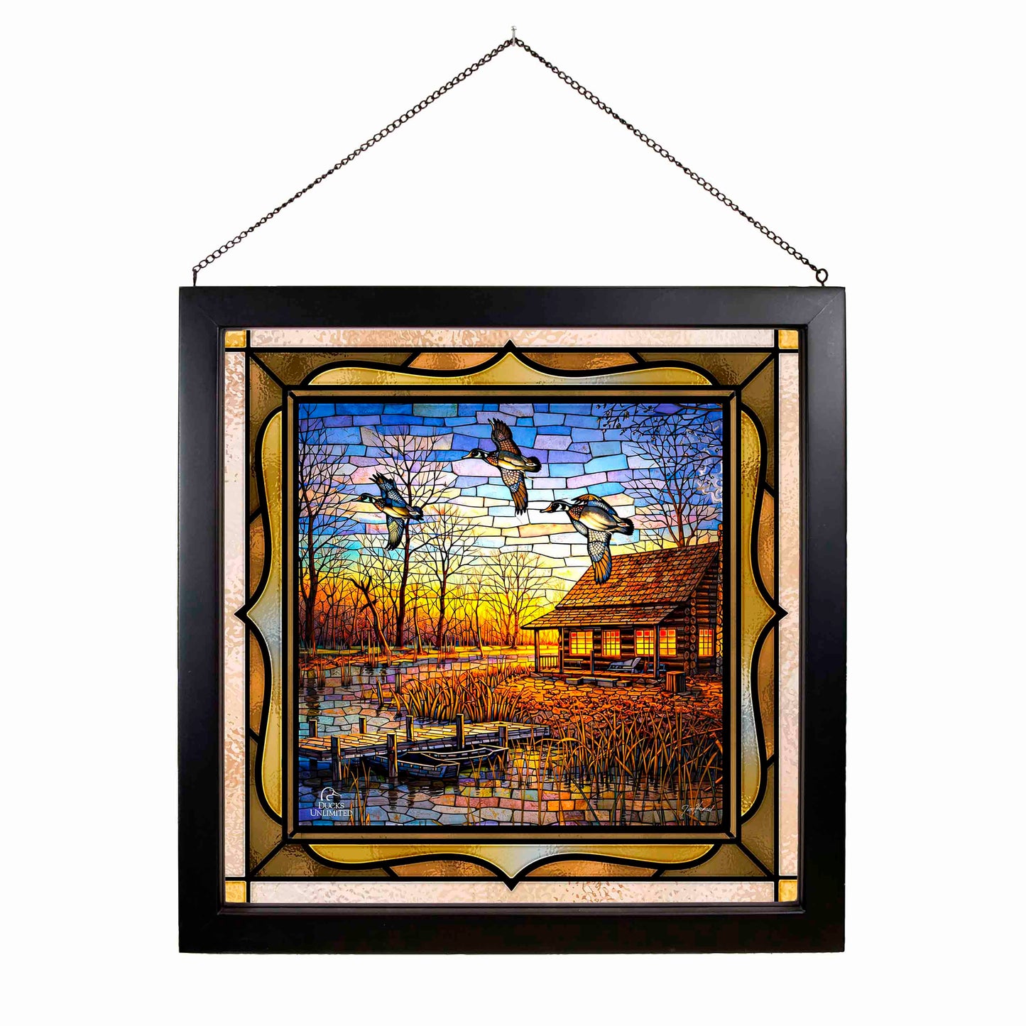 Passing Through Stained Glass Art - Official Ducks Unlimited Art