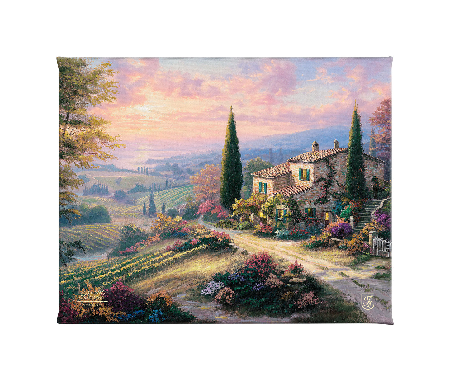Tuscan Harvest Home - 8" x 10" Gallery Wrapped Canvas