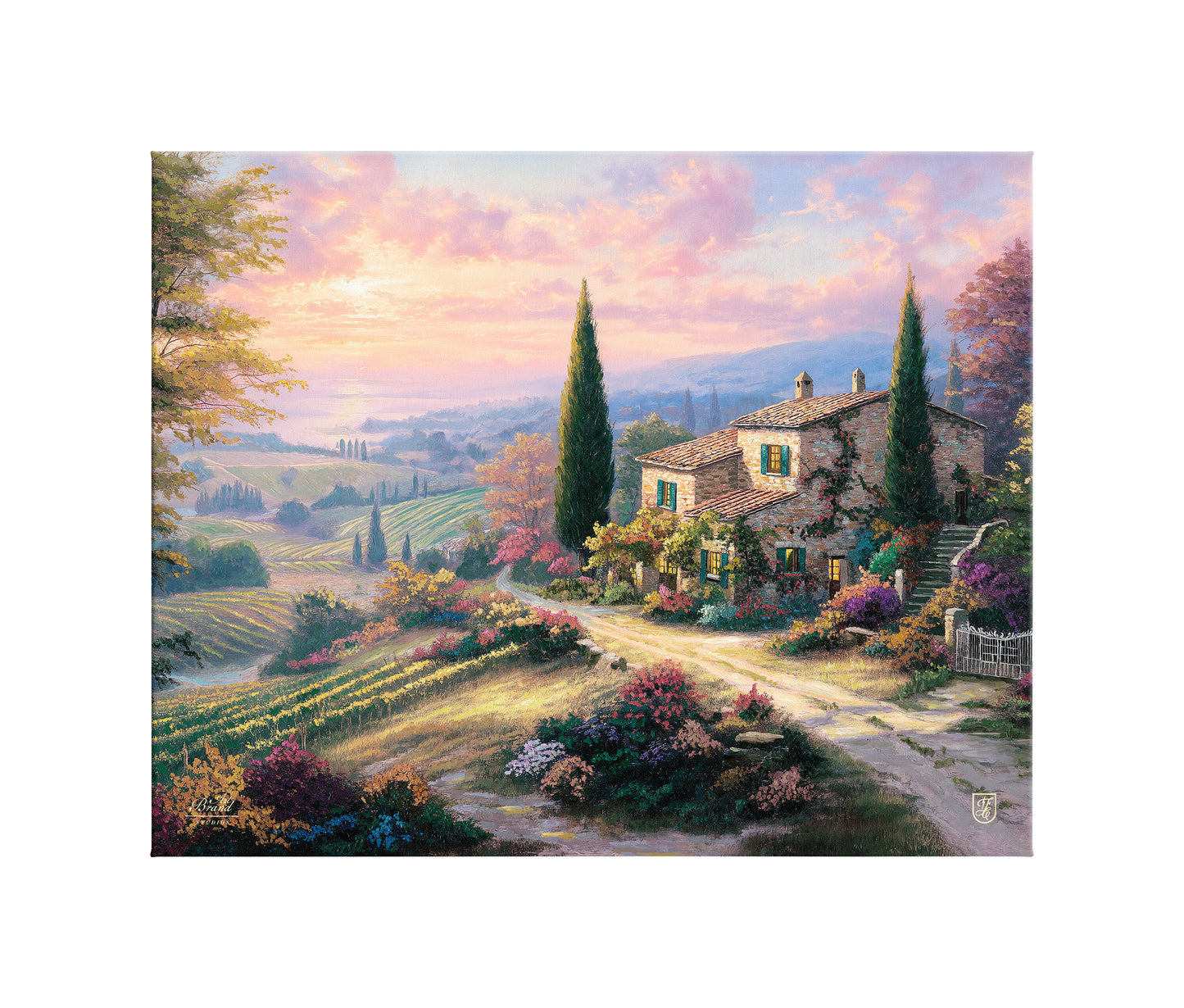 Tuscan Harvest Home - 24" x 30" Gallery Wrapped Canvas
