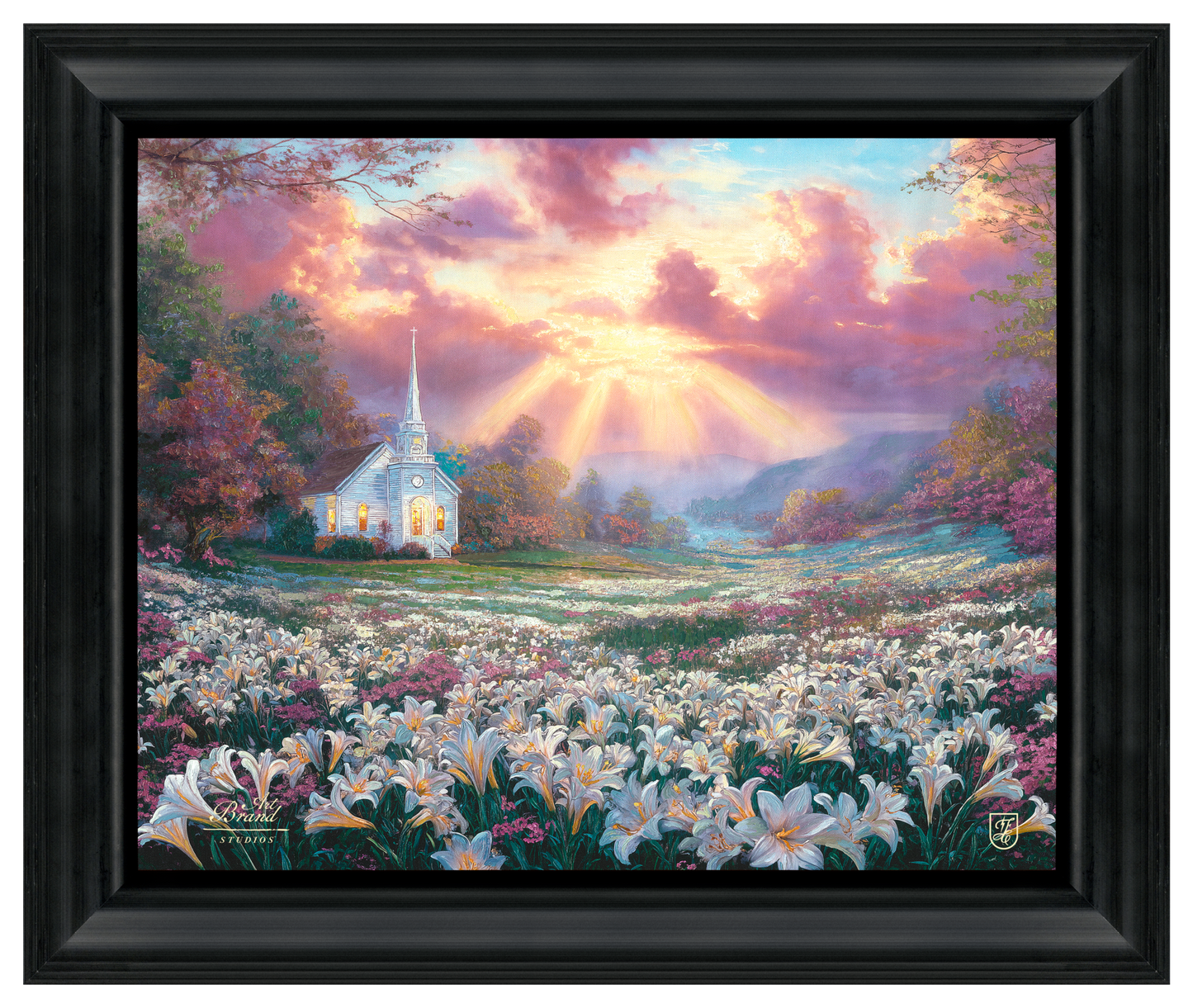 Valley of Grace - 16" x 20" Brushstroke Vignette