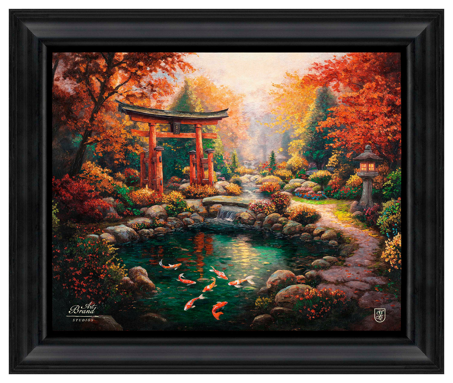 Garden of Tranquility - 16" x 20" Brushstroke Vignette