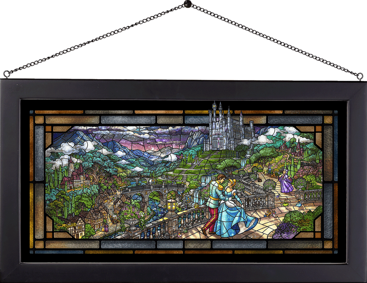 Disney's Cinderella - Midnight Stroll - Stained Glass Art