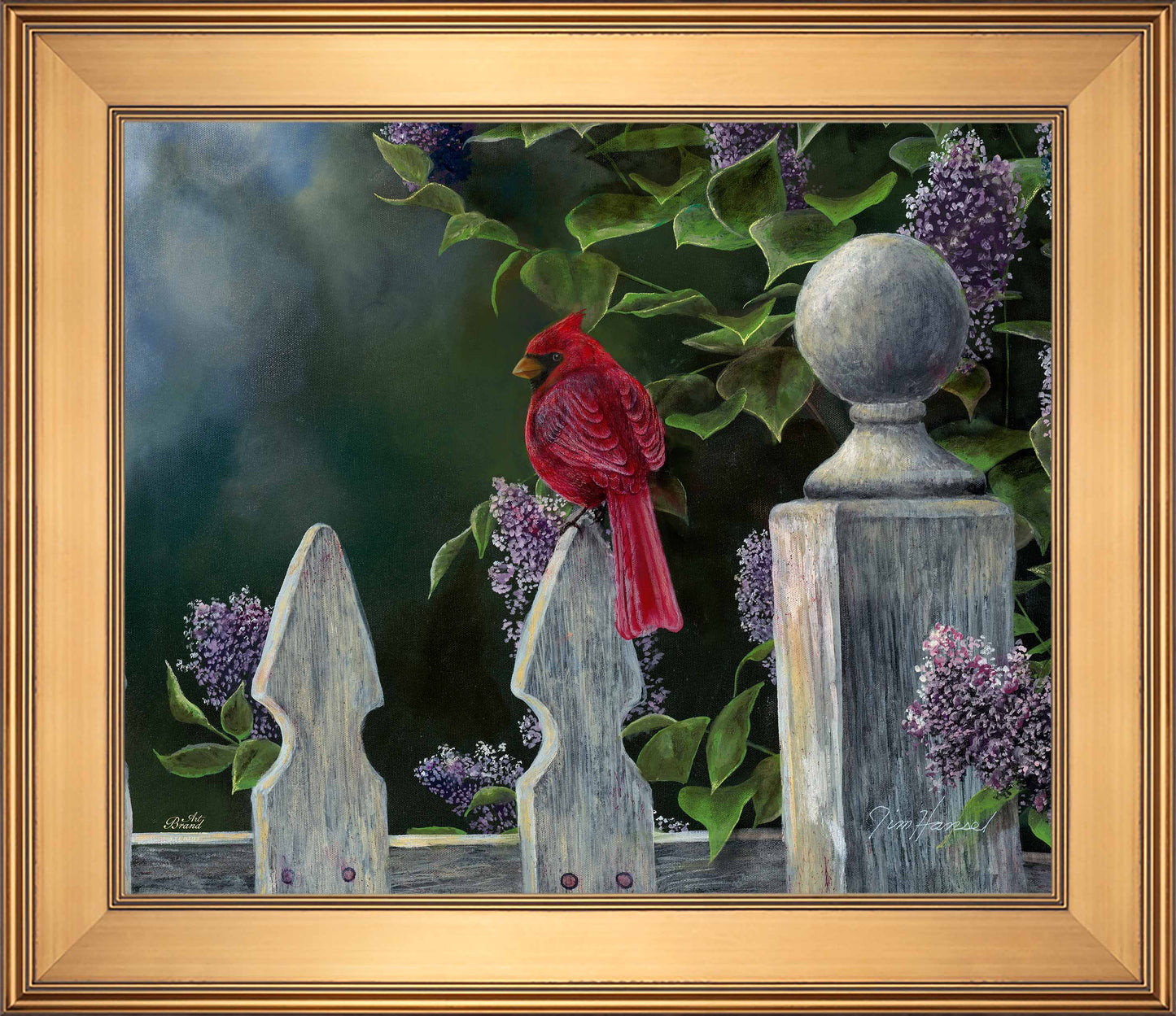 Birds Eye View-Cardinal - Limited Edition Canvas