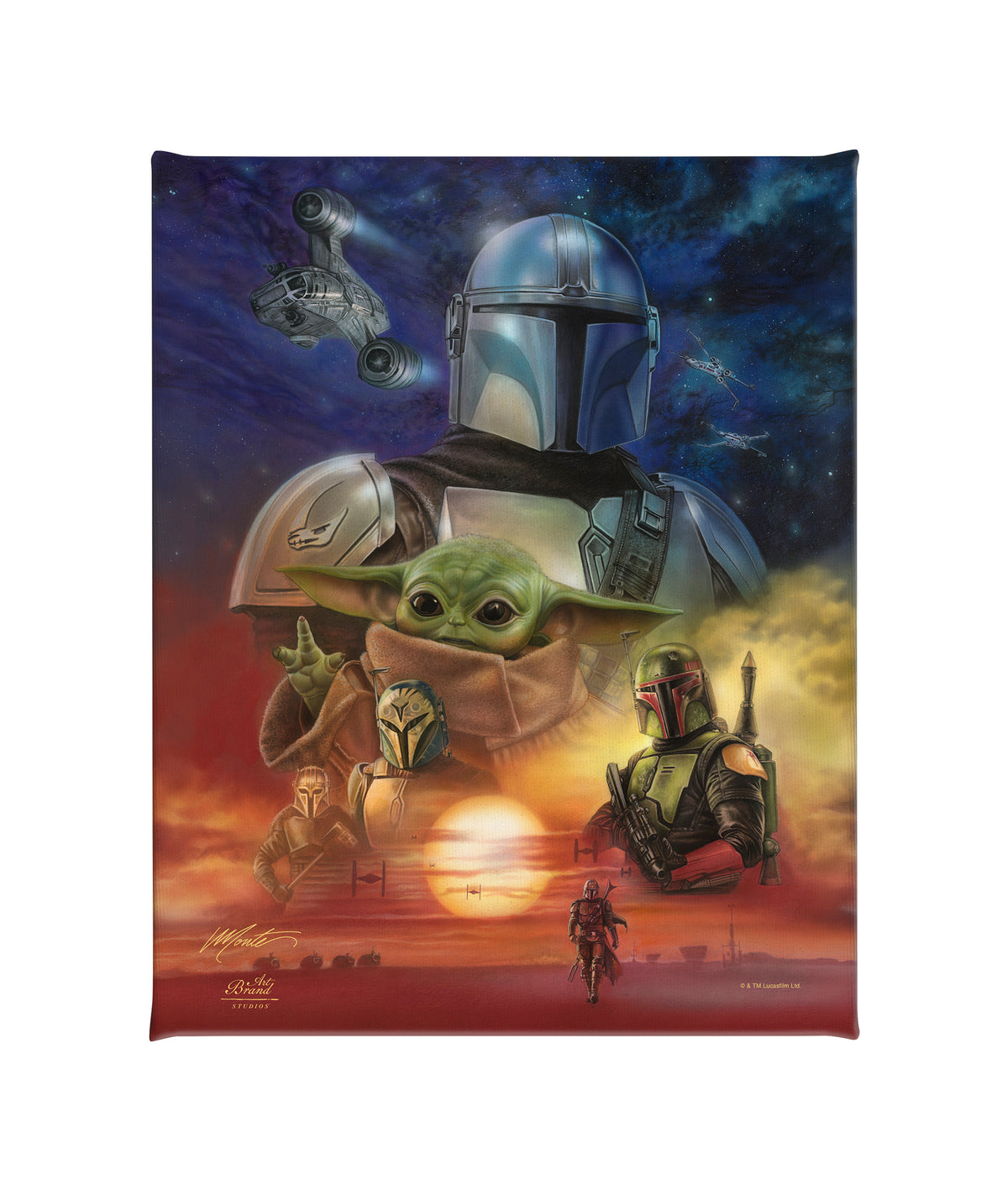 The Mandalorian - Code of Honor - 10" x 8" Gallery Wrapped Canvas