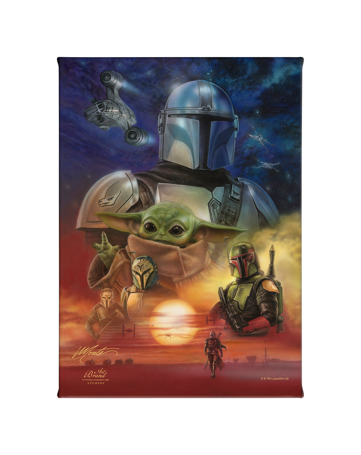 The Mandalorian - Code of Honor - 14" x 10" Gallery Wrapped Canvas