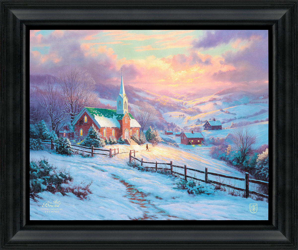 Sunday Morning Peace - 16" x 20" Brushstroke Vignette