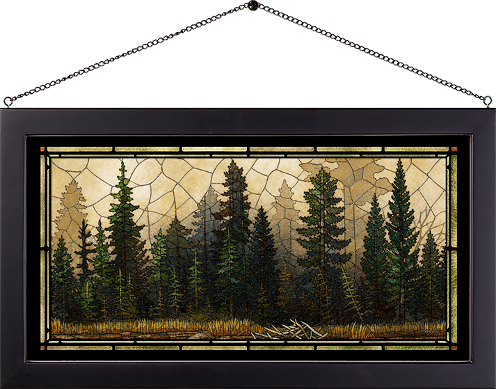 Misty Forest - Stained Glass Art