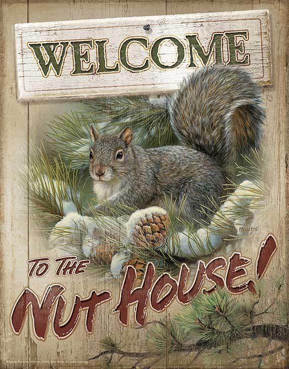 Nut House - 16" x 12.5" Tin Sign