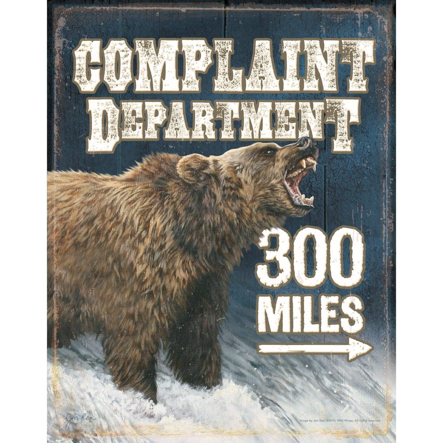 Complaint Department - 11.875" x 16.75" Tin Sign