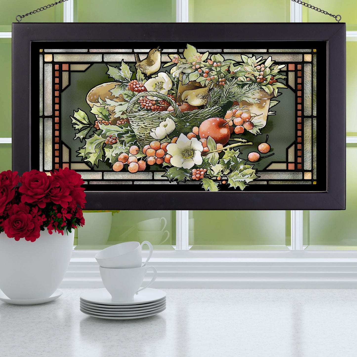 Holiday Abundance - Stained Glass Art
