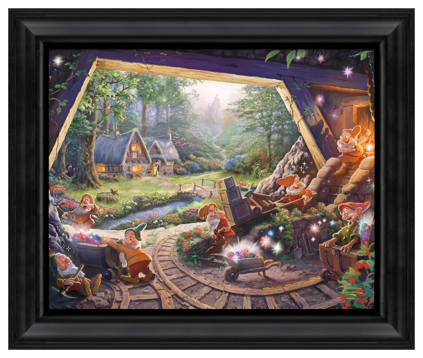 Disney Snow White and the Seven Dwarfs - 16" x 20" Brushstroke Vignette