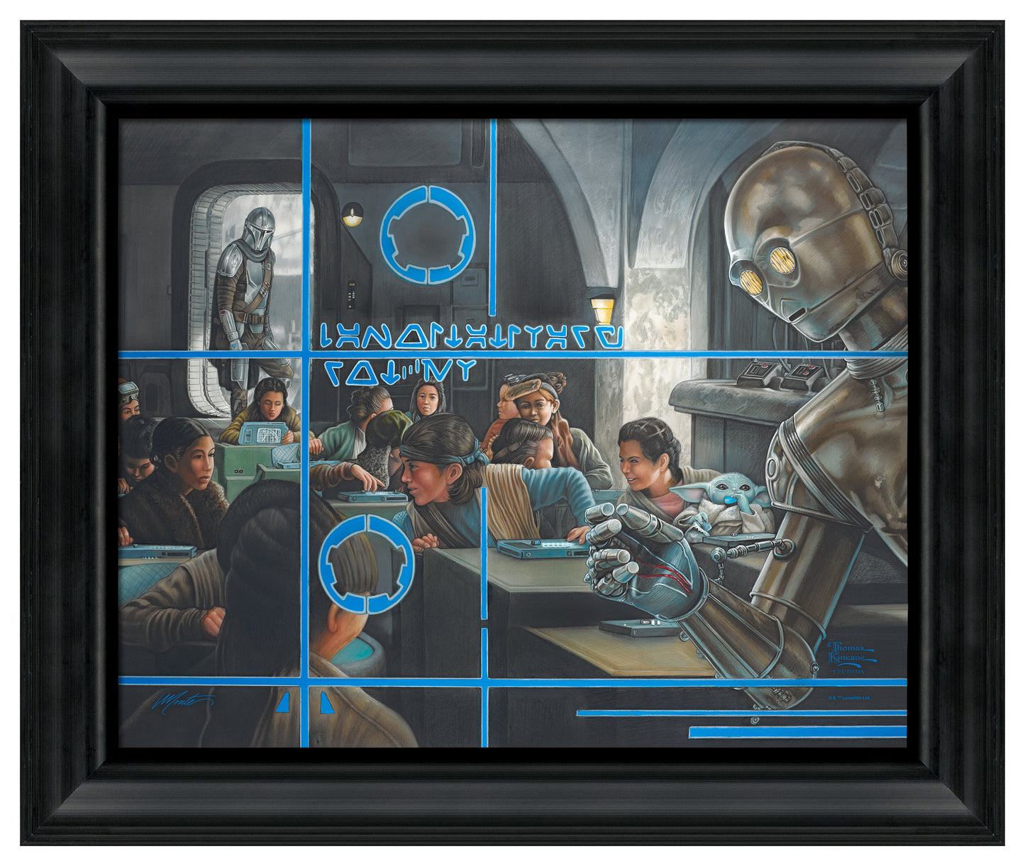 The Mandalorian™ - Getting Schooled - 16" x 20" Brushstroke Vignette