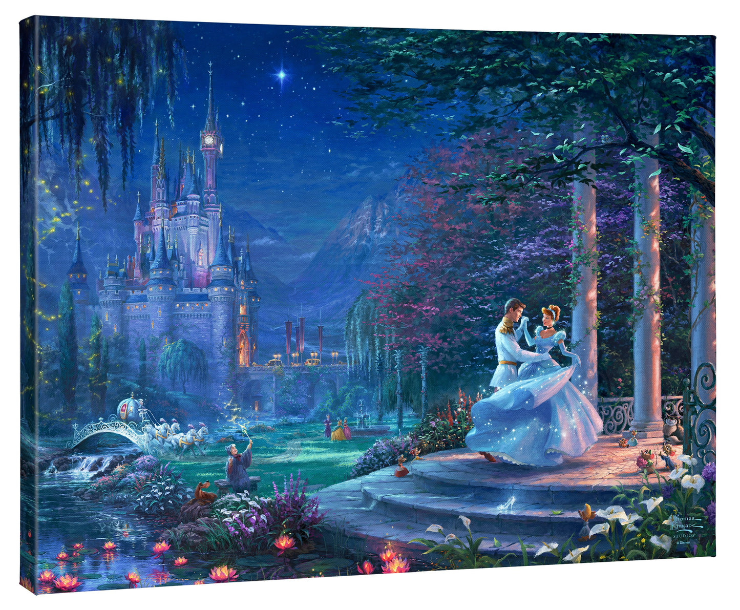 Disney Cinderella Dancing in the Starlight - 24" x 30" Gallery Wrapped Canvas