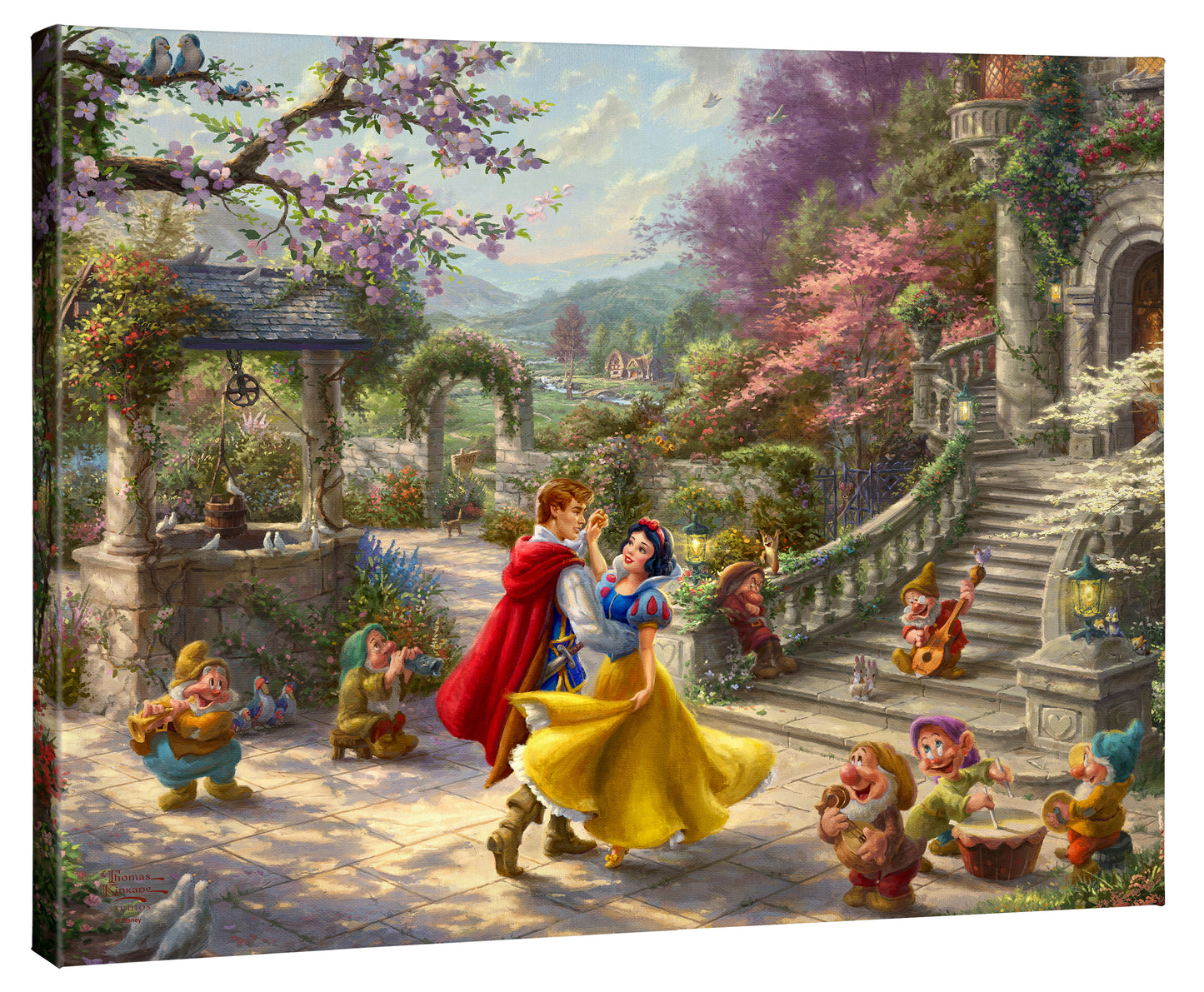 Disney Snow White Dancing in the Sunlight - 24" x 30" Gallery Wrapped Canvas