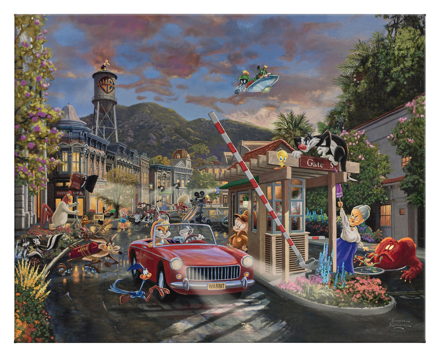 Looney Tunes™ - Backlot Shenanigans - 24" x 30" Gallery Wrapped Canvas