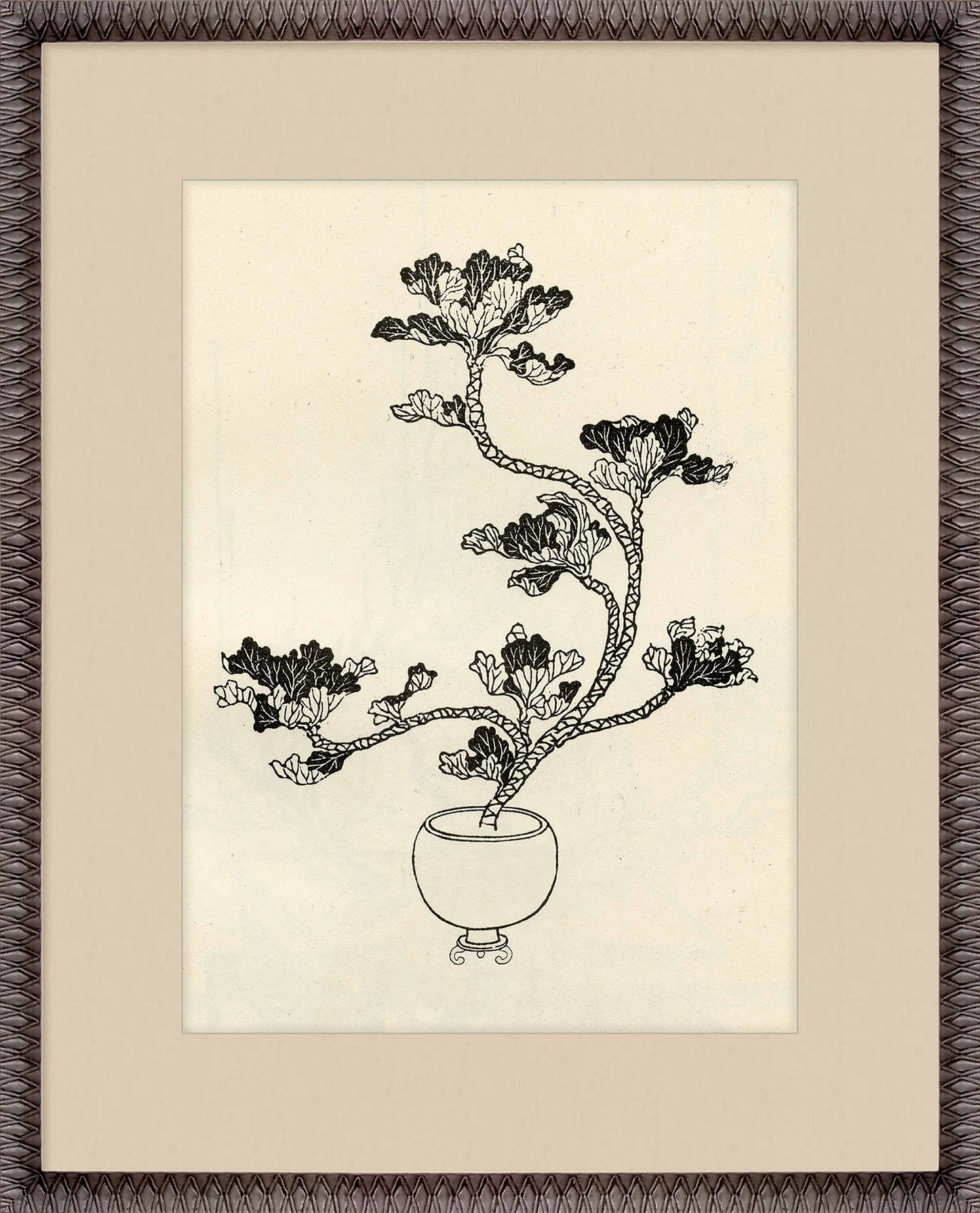 Martha Stewart Perry Street | Modern Botanical: Vessel Study I | Framed Contemporary Wall Art
