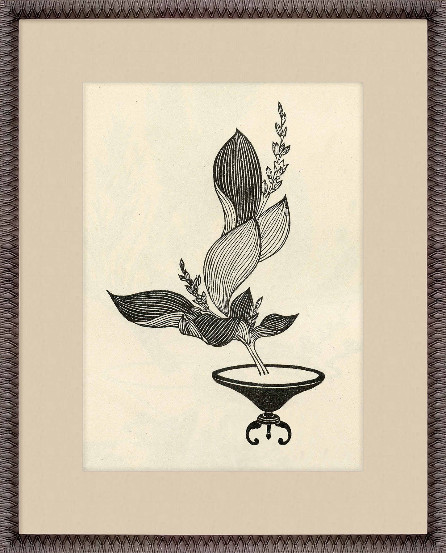 Martha Stewart Perry Street | Modern Botanical: Vessel Study II | Framed Contemporary Botanical Art