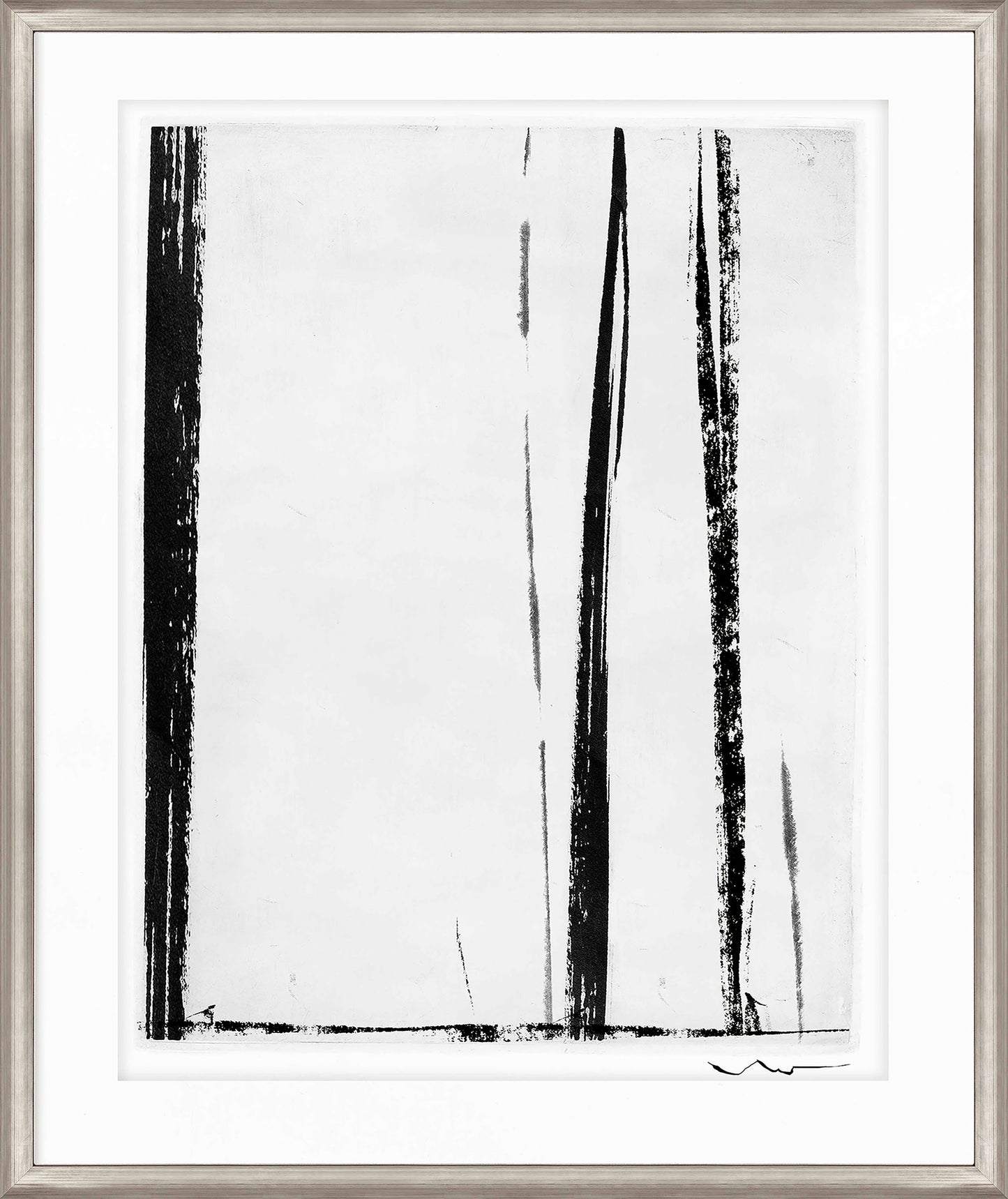 Martha Stewart Perry Street | Modern Abstract: Linear Study II | Framed Contemporary Minimalist Art
