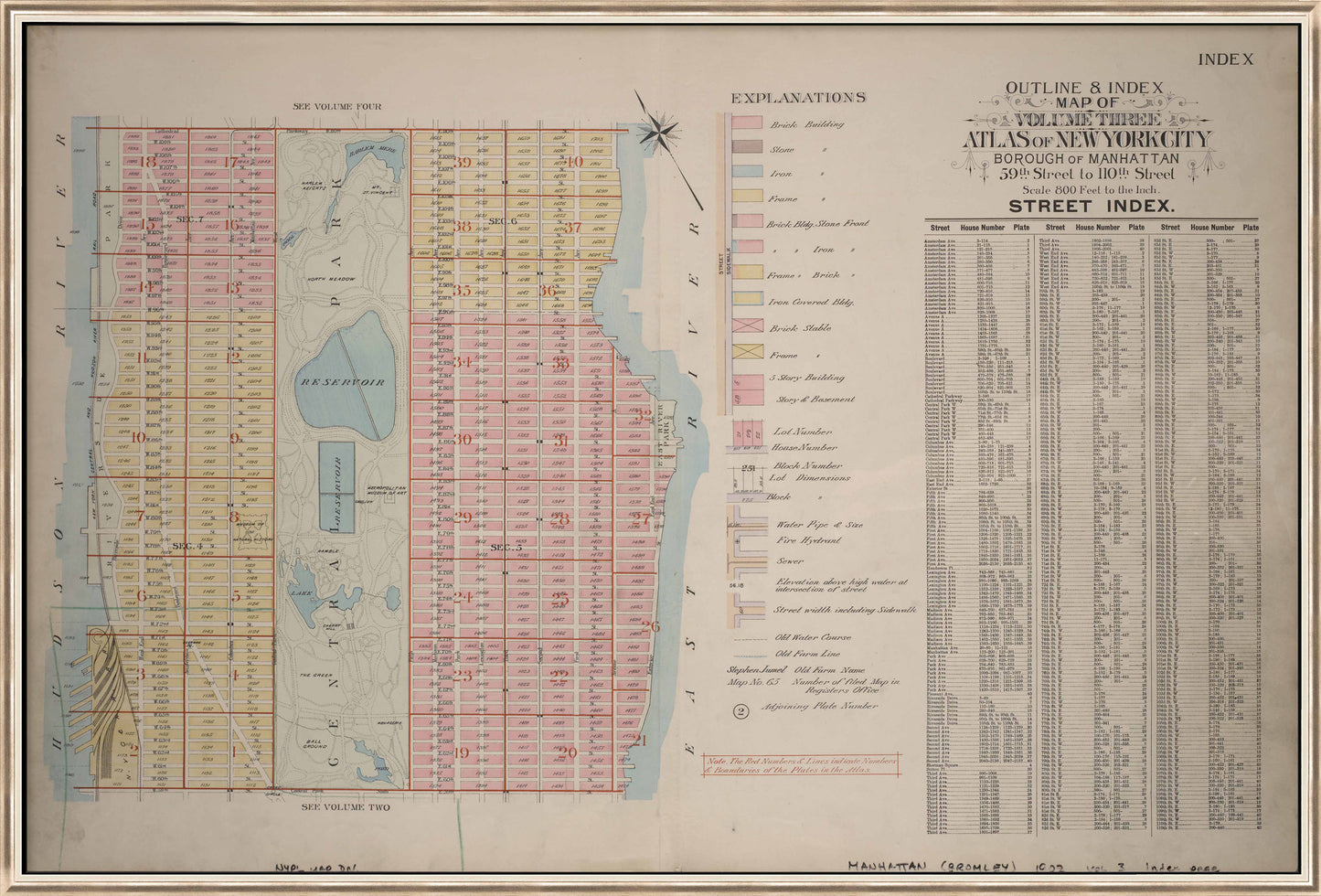 Martha Stewart Perry Street | Urban Map: Color Block District | Framed Modern Wall Art