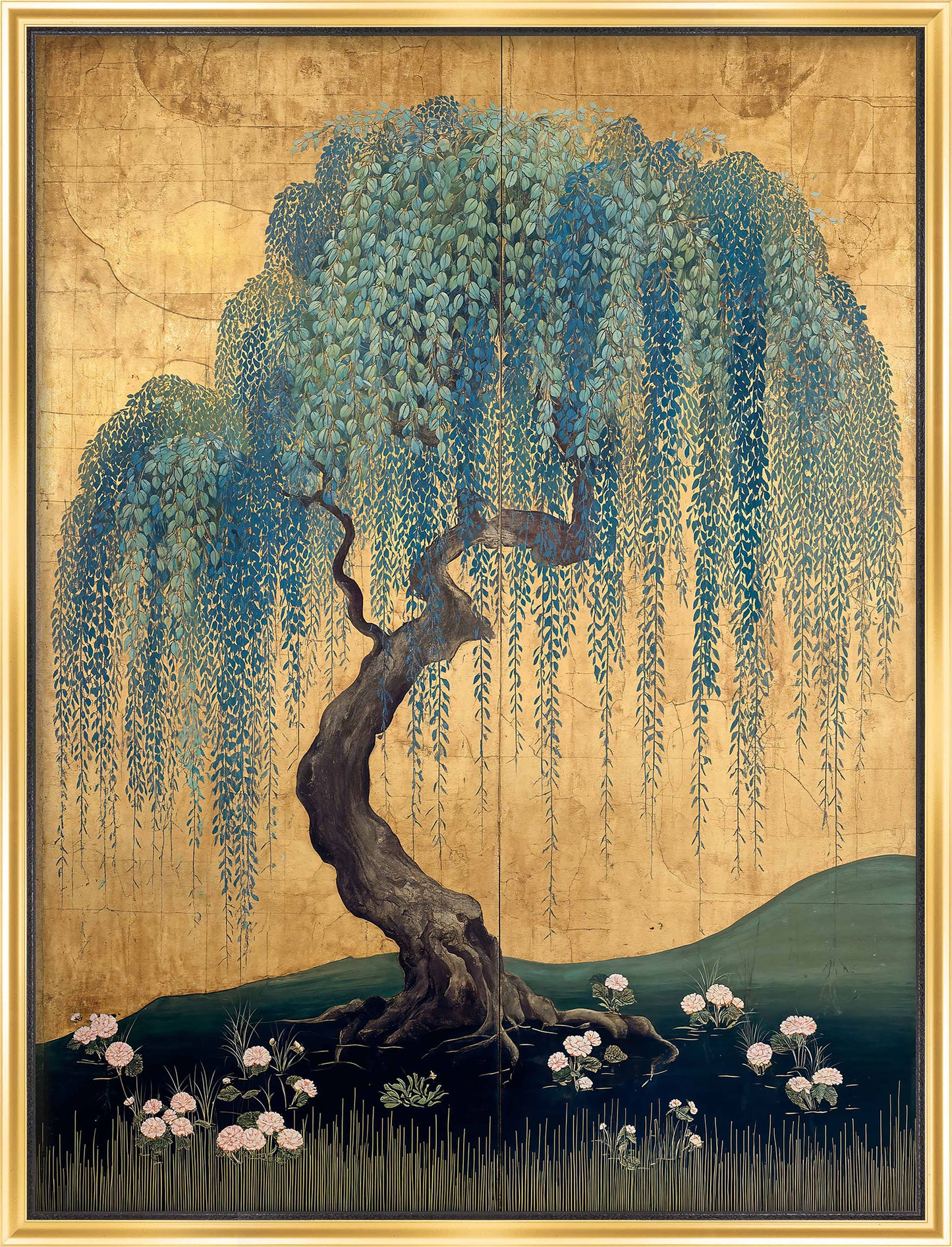 Martha Stewart Perry Street | Modern Landscape: Willow Study I | Framed Contemporary Wall Art