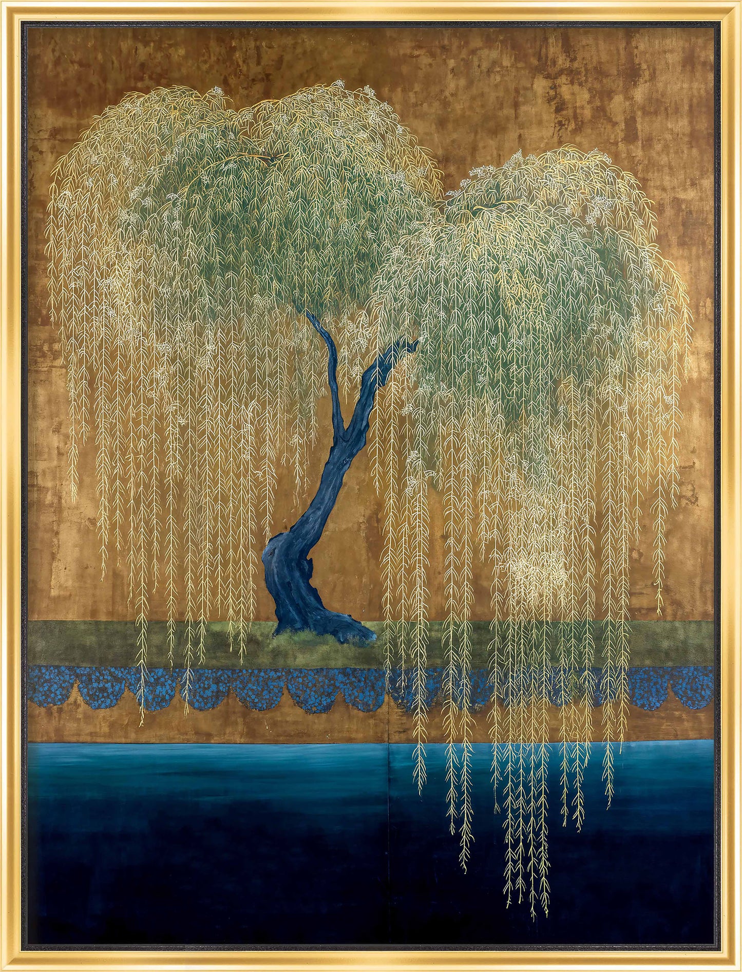Martha Stewart Perry Street | Modern Landscape: Willow Study II | Framed Contemporary Tree Art