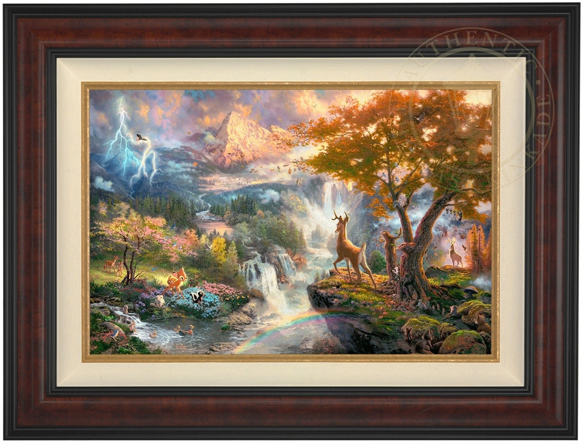 *RARE* Disney Bambi's First Year Canvas Burl 24" x 36" #35