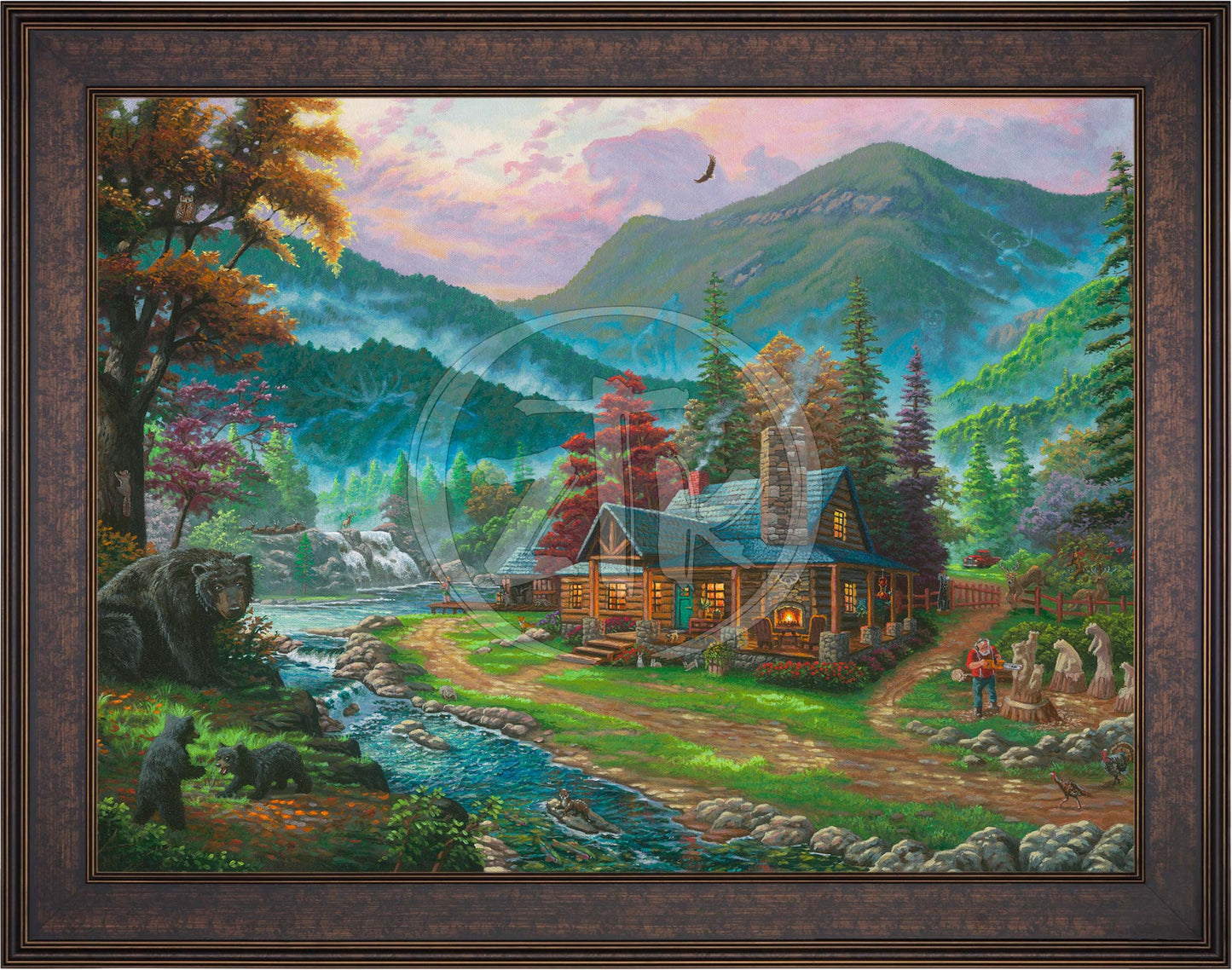 Black Bear Cabin - Limited Edition Canvas