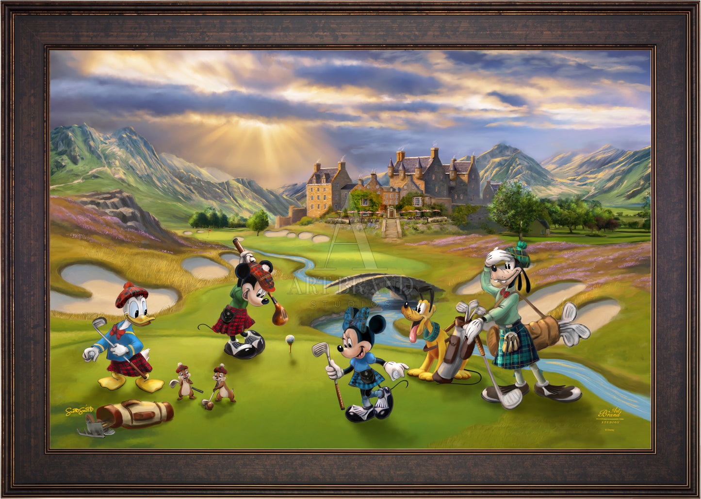 Disney's Mickey and Minnie Scottish Golf Outing - Jewel Edition Art