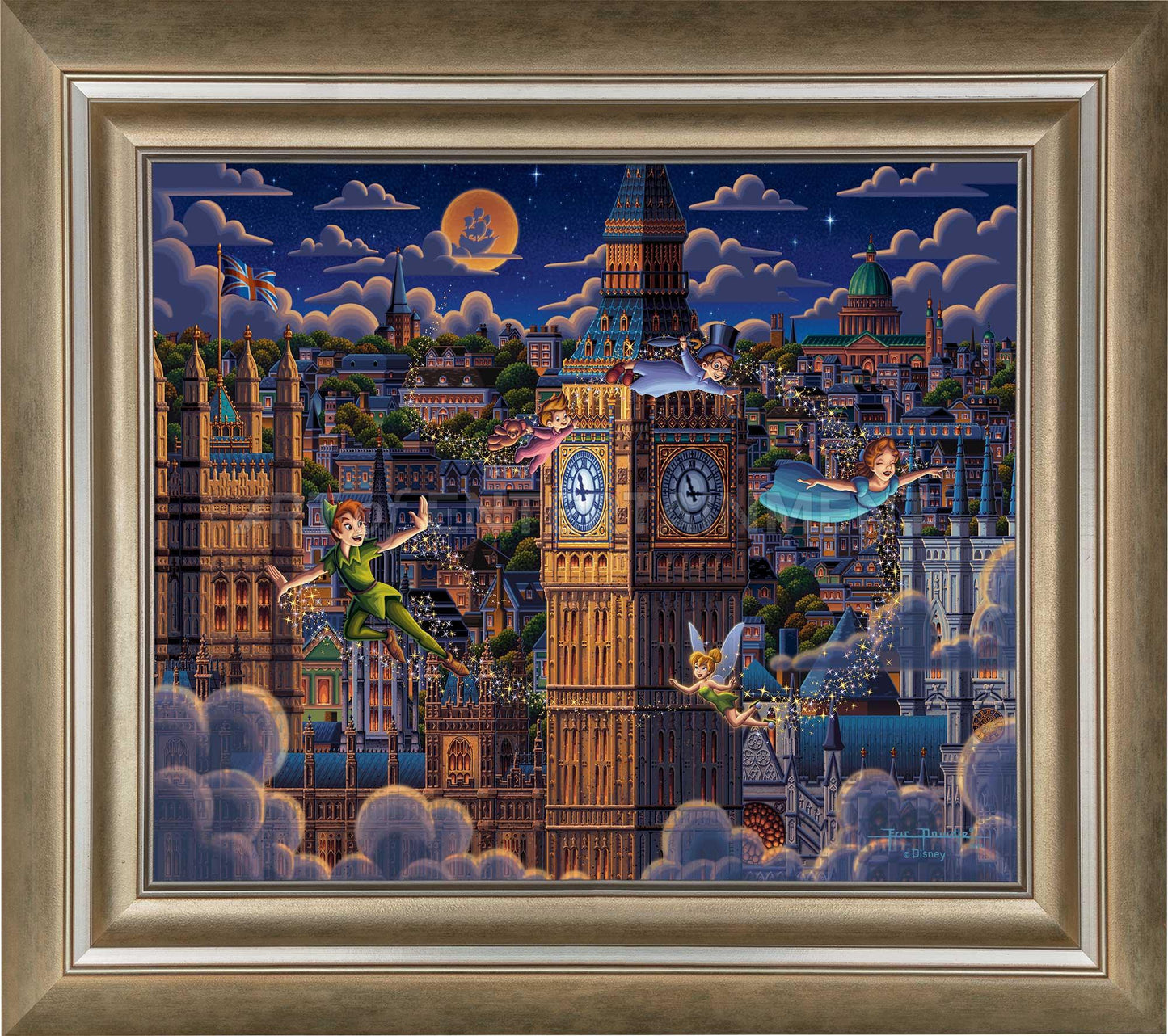 Peter Pan Learning to Fly - Limited Edition Canvas (AP - Artist Proof)