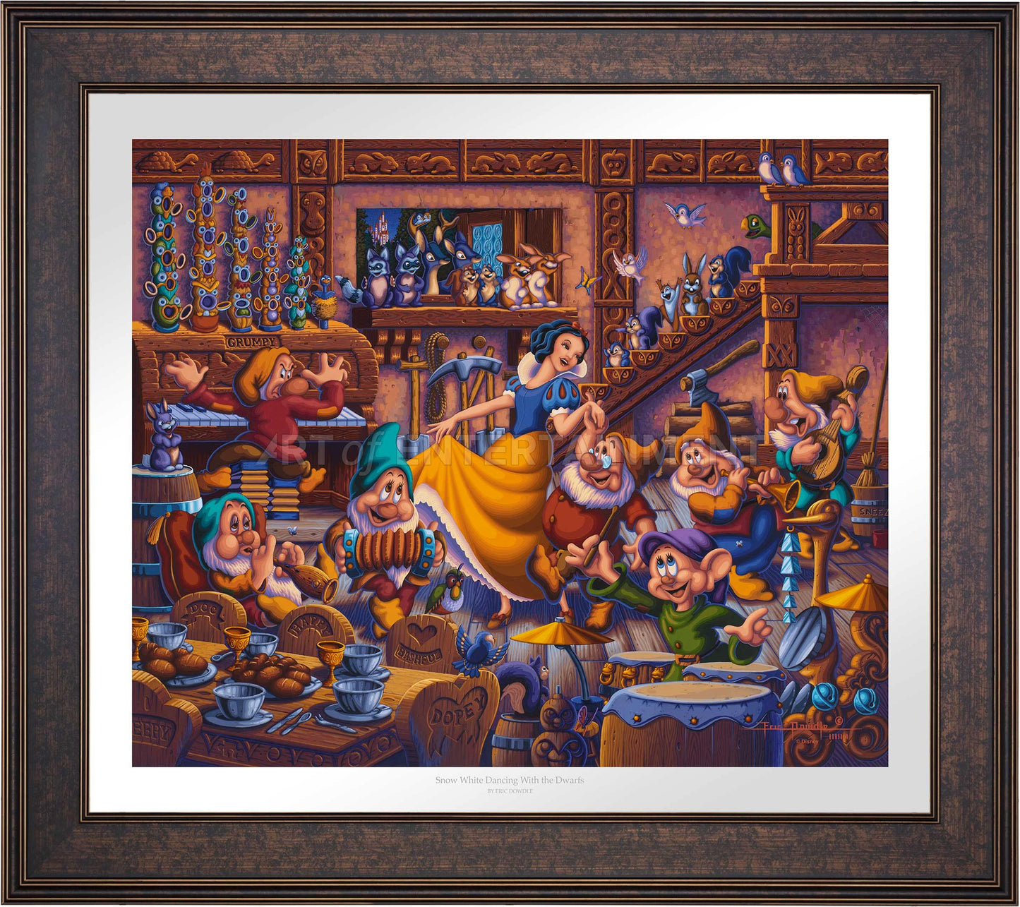 Snow White Dancing with the Dwarfs - Limited Edition Paper (SN - Standard Numbered)