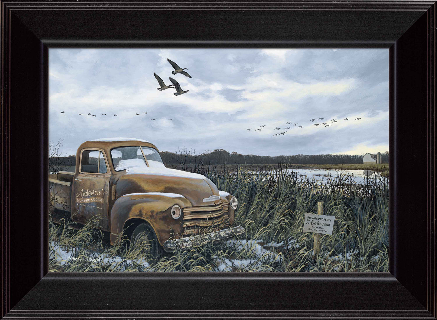 Grandpa's Old Truck - Personalized Framed Canvas by Art Brand Studios