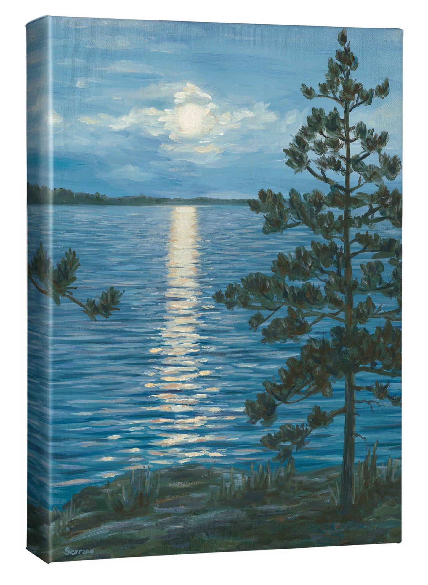 Moon Reflections - Gallery Wrapped Canvas