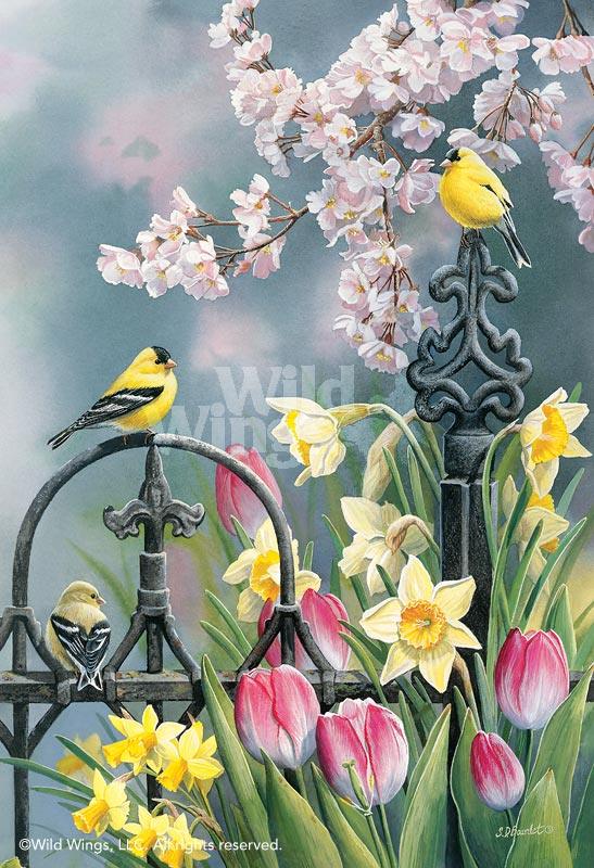 Victorian Seasons; Spring—Goldfinch