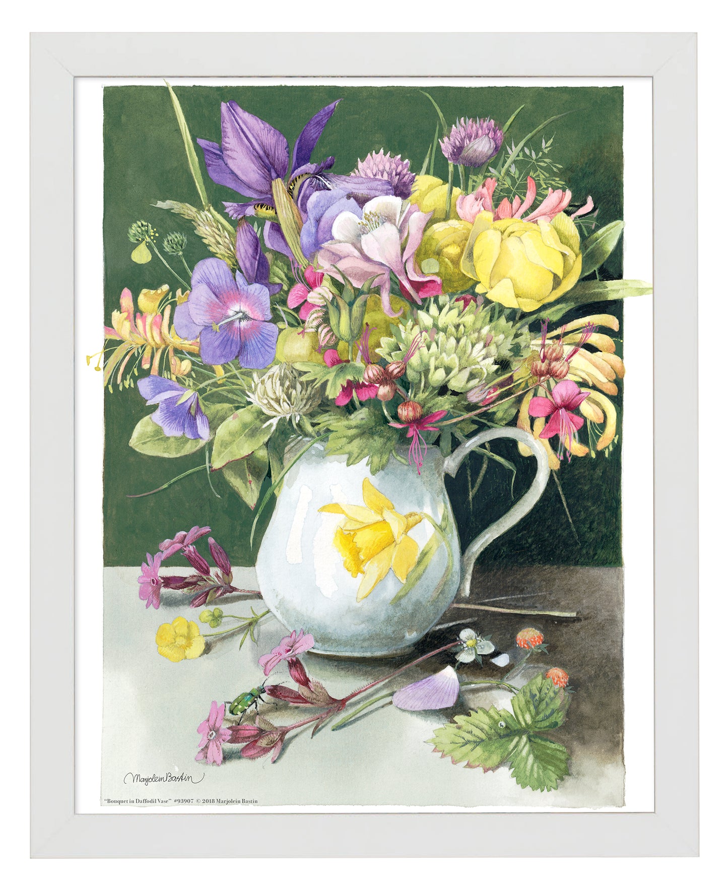 Bouquet in Daffodil Vase - Art Prints