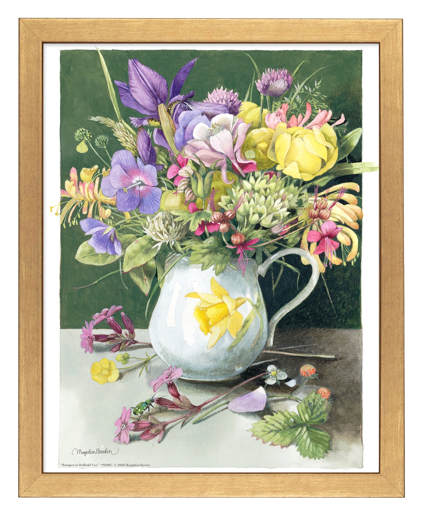 Bouquet in Daffodil Vase - Art Prints