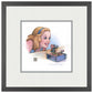 The Blue Fairy and Jiminy Cricket - 15" x 15" Framed Paper Print - Art Of Entertainment