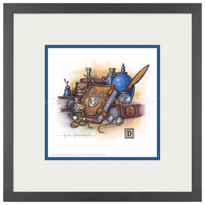 Jiminy Cricket Tells All - 15" x 15" Framed Paper Print - Art Of Entertainment