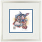 Pinocchio and Geppetto Hug - 15" x 15" Framed Paper Print - Art Of Entertainment
