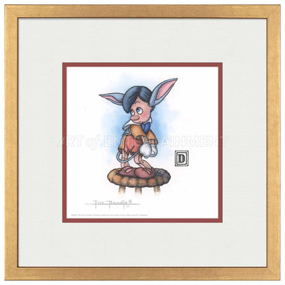 Shy Pinocchio - 15" x 15" Framed Paper Print - Art Of Entertainment