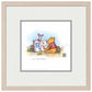 Winnie the Pooh and Piglet Reading - 15" x 15" Framed Paper Print - Art Of Entertainment
