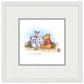 Winnie the Pooh and Piglet Reading - 15" x 15" Framed Paper Print - Art Of Entertainment