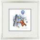 Winnie the Pooh Hunting for Honey - 15" x 15" Framed Paper Print - Art Of Entertainment