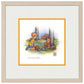 Christopher Robin and Winnie the Pooh Eating Honey - 15" x 15" Framed Paper Print - Art Of Entertainment