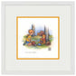 Christopher Robin and Winnie the Pooh Eating Honey - 15" x 15" Framed Paper Print - Art Of Entertainment