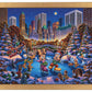 Mickey and Friends Skating in Central Park - Standard Art Prints - Art Of Entertainment