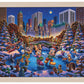 Mickey and Friends Skating in Central Park - Standard Art Prints - Art Of Entertainment
