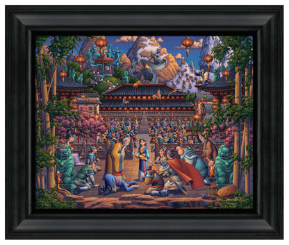 Mulan the Face in the Mirror - 14" x 17.5" Framed Canvas Prints 111501