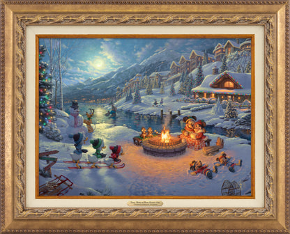 Disney Mickey and Minnie Christmas Lodge - Canvas Classics