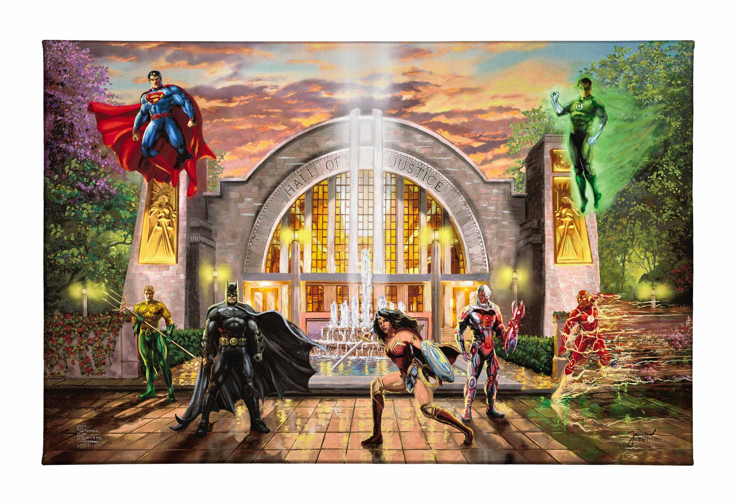 Hall of Justice - 16" x 24" Premier Wraps