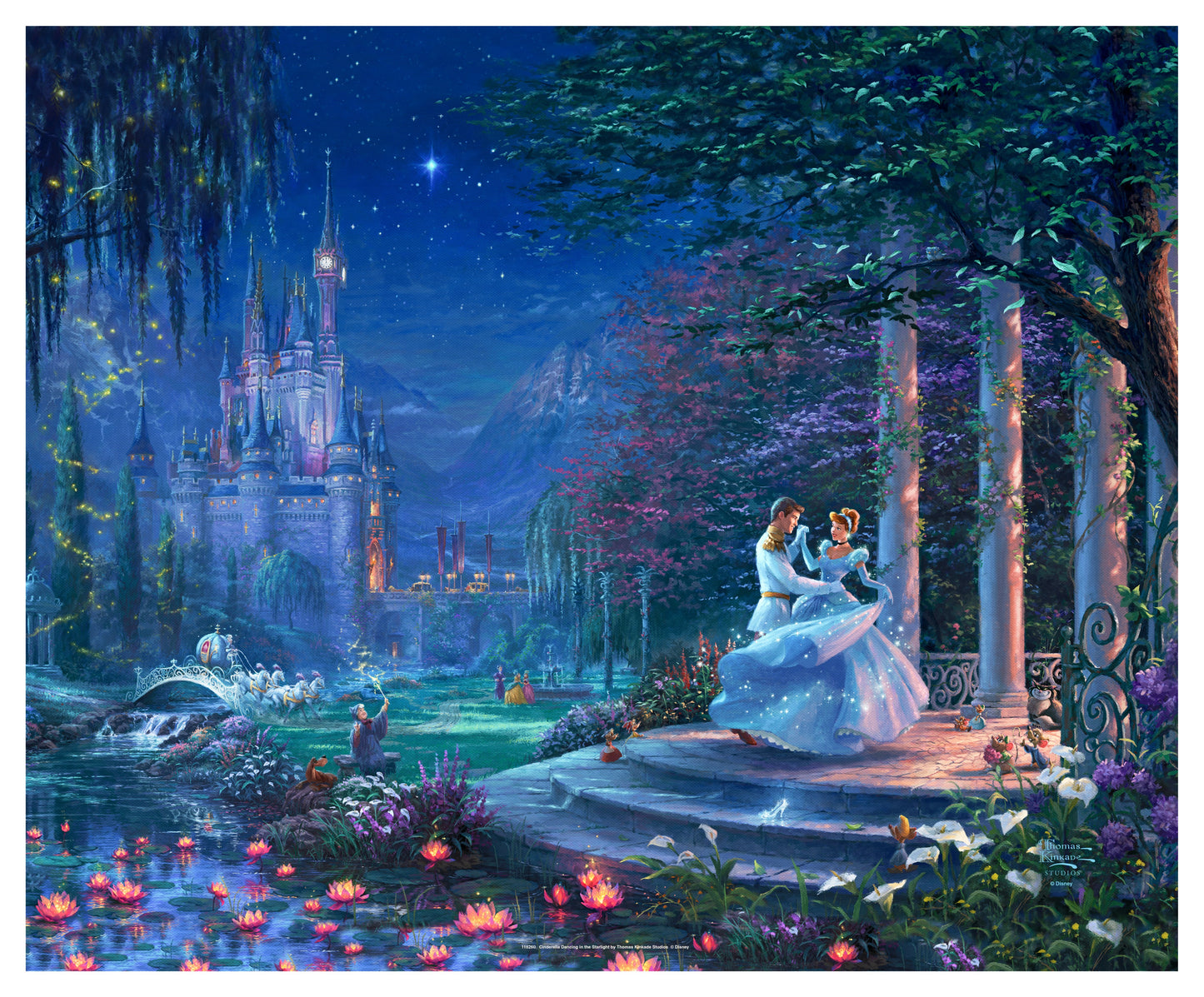 Disney Cinderella Dancing in the Starlight - 24" x 30" Gallery Wrapped Canvas
